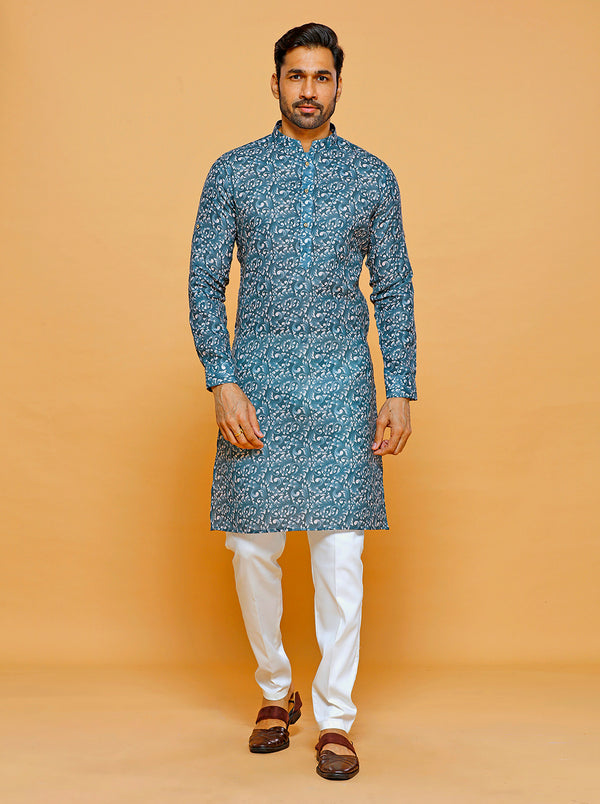 Tranquil Urban Depths Kurta