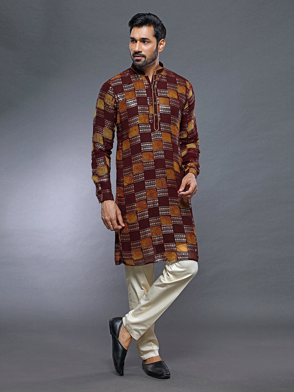 Contemporary Style Patch  Kurta