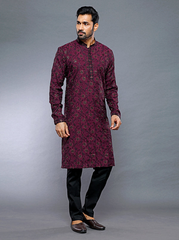 Botanicals Floral Embroidered Kurta