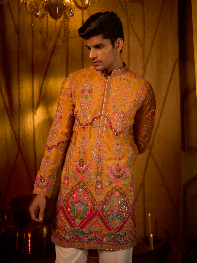 Heritage Floral Embroidered Kurta Set